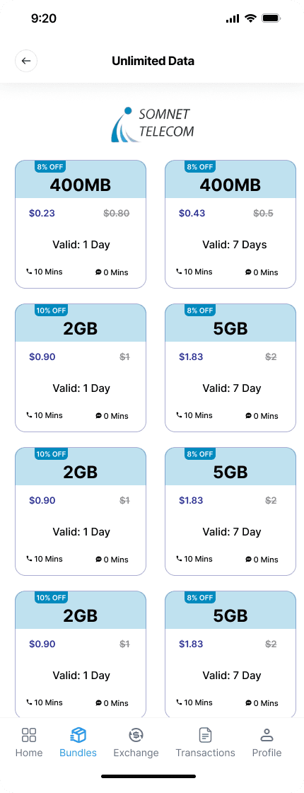 E-Sahal Plus data bundles