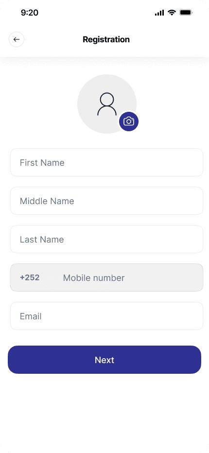 E-Sahal Plus App — Registration